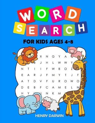 Book cover for Word Search For Kids Ages 4-8