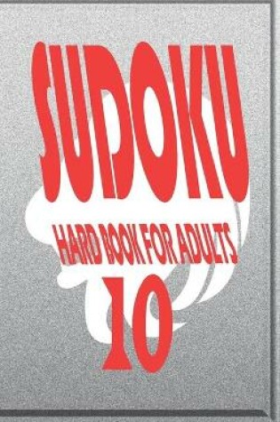 Cover of sudoku hard book for adults 10