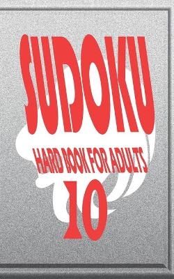 Cover of sudoku hard book for adults 10