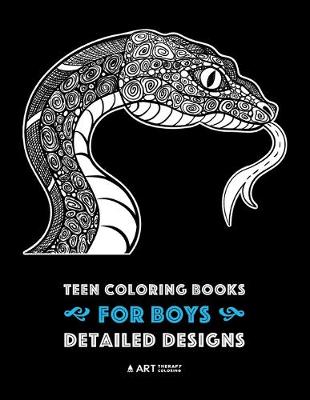 Book cover for Teen Coloring Books for Boys