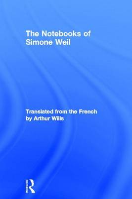 Book cover for The Notebooks of Simone Weil