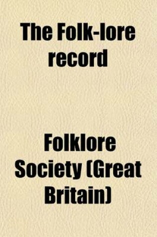 Cover of The Folk-Lore Record Volume 2