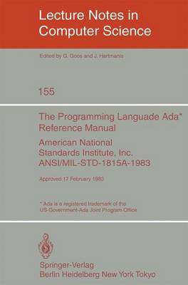 Cover of The Programming Language Ada. Reference Manual