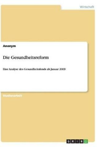 Cover of Die Gesundheitsreform