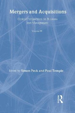 Cover of Mergers & Acquis Crit Persp V3