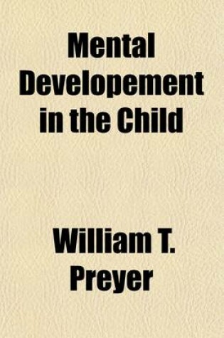 Cover of Mental Developement in the Child