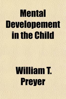 Book cover for Mental Developement in the Child