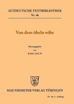 Cover of Von dem ubeln wibe