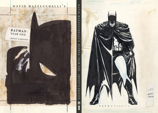 Book cover for David Mazzucchelli's Batman Year One Artist's Edition
