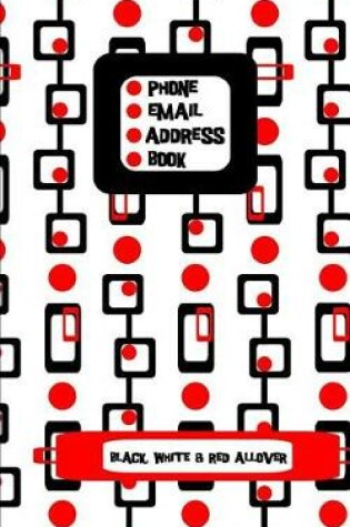 Cover of Black White and Red Allover Address Book