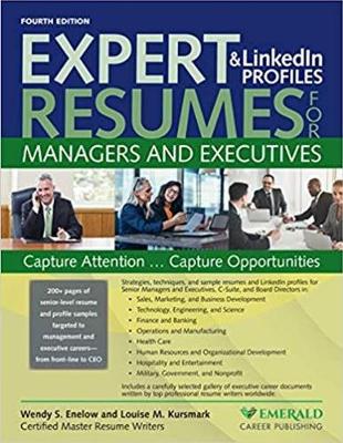 Book cover for Expert Resumes & LinkedIn Profiles for Managers and Executives