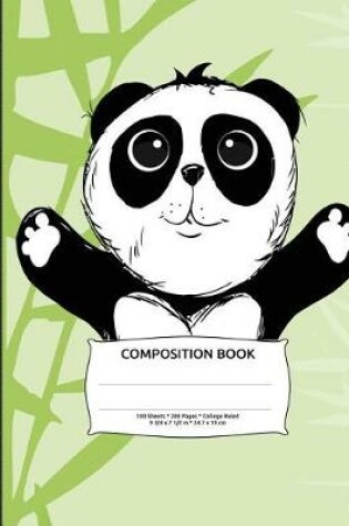 Cover of Panda Bear Composition Notebook, College Ruled