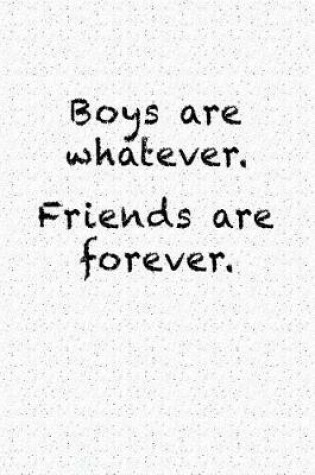 Cover of Boys Are Whatever. Friends Are Forever.