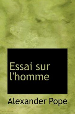 Cover of Essai Sur L'Homme