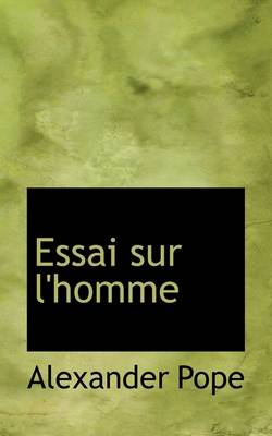 Book cover for Essai Sur L'Homme