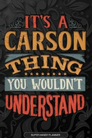 Cover of It's A Carson Thing You Wouldn't Understand