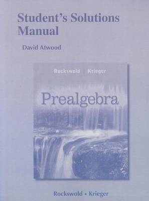 Book cover for Students Solutions Manual for Prealgebra