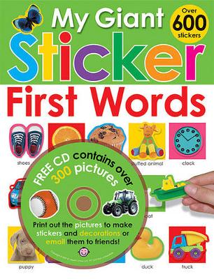 Book cover for My Giant Sticker First Words