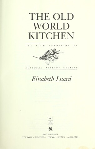 Book cover for The Old World Kitchen