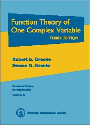 Cover of Function Theory of One Complex Variable