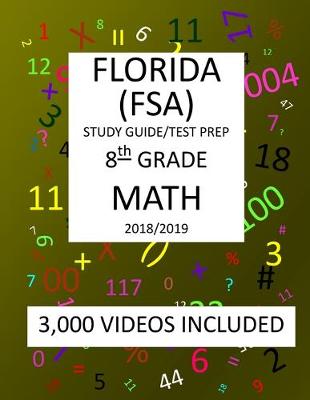 Book cover for 8th Grade FLORIDA FSA, 2019 MATH, Test Prep