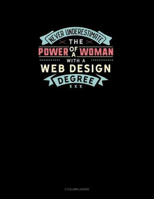 Book cover for Never Underestimate The Power Of A Woman With A Web Design Degree