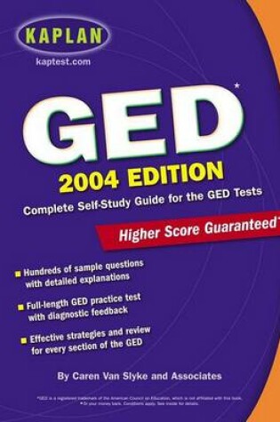 Cover of Kaplan GED 2004