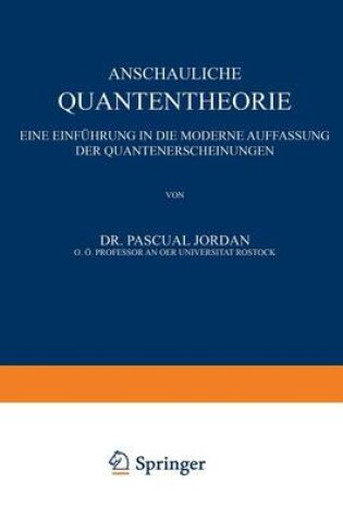 Cover of Anschauliche Quantentheorie