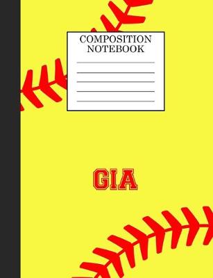 Book cover for Gia Composition Notebook