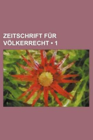 Cover of Zeitschrift Fur V Lkerrecht (1)