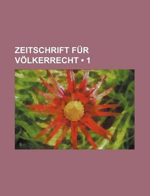 Book cover for Zeitschrift Fur V Lkerrecht (1)