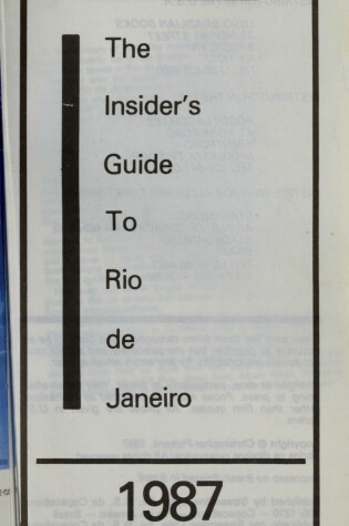 Cover of Insider's Guide to Rio de Janeiro