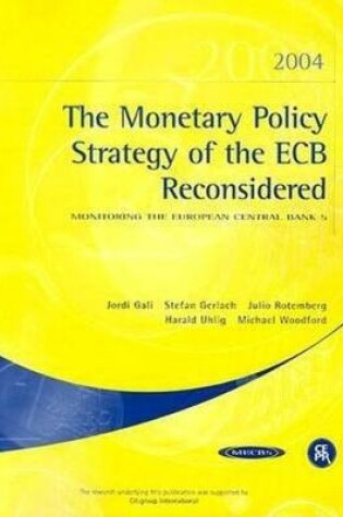 Cover of The Monetary Policy Strategy of the ECB Reconsidered