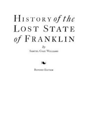 Cover of History of the Lost State of Franklin