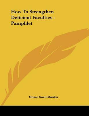 Book cover for How to Strengthen Deficient Faculties - Pamphlet