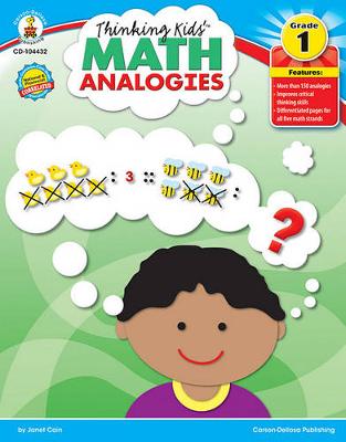 Book cover for Thinking Kids'(tm) Math Analogies, Grade 1