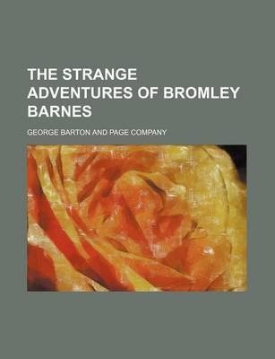 Book cover for The Strange Adventures of Bromley Barnes