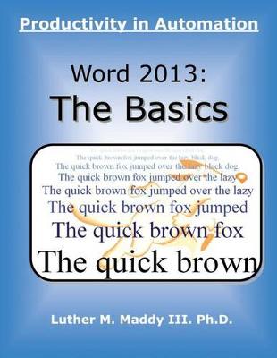 Book cover for Word 2013