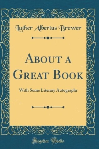 Cover of About a Great Book