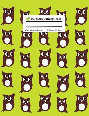 Book cover for Owl Composition Notebook