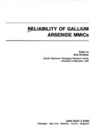 Cover of Reliability of Gallium Arsenide Monolithic Microwave Integrated Circuits