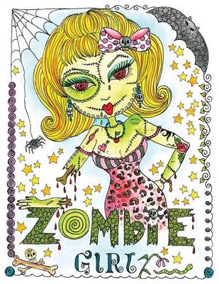 Book cover for Zombie Girl Coloring Book