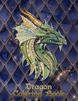 Book cover for Dragon Coloring Book