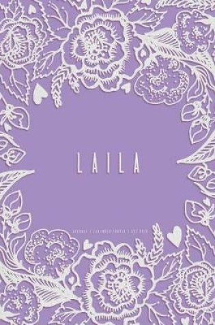 Cover of Laila. Lavender Purple Journal, Dot Grid