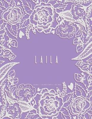 Book cover for Laila. Lavender Purple Journal, Dot Grid