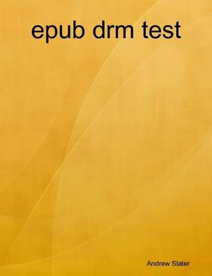 Book cover for Epub Drm Test
