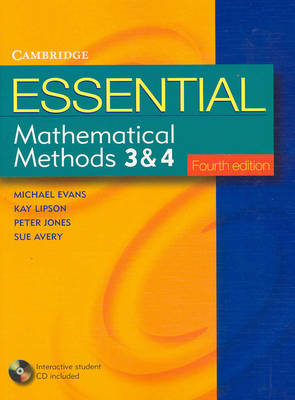 Book cover for Essential Mathematical Methods 3 and 4 with CD-Rom
