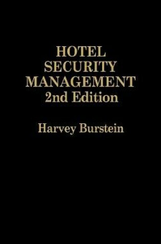 Cover of Hotel Security Management