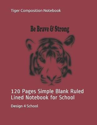 Book cover for Tiger Composition Notebook