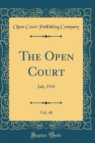 Cover of The Open Court, Vol. 48